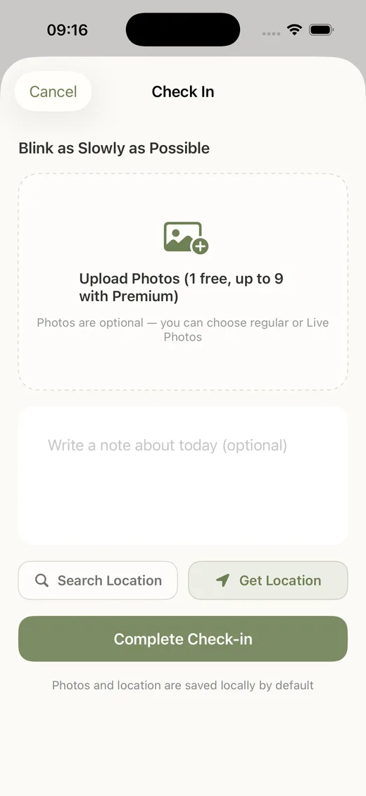 Solo Breathe Private check-ins